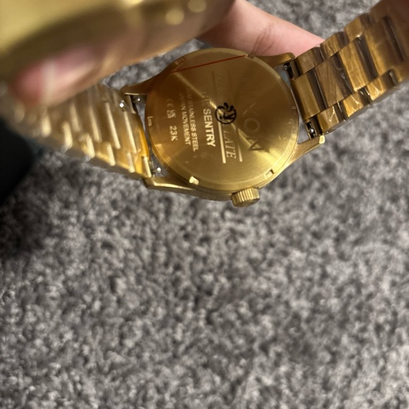 Nixon Sentry Gold Watch - Picture 1 of 10